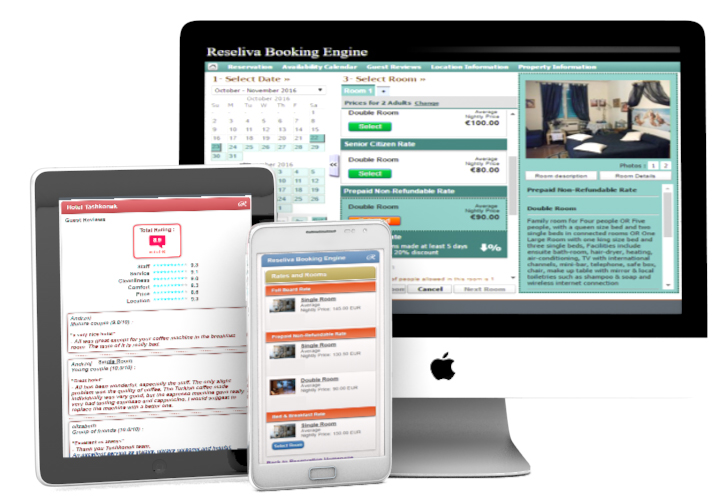Your website is empowered by Reseliva hotel booking engine features