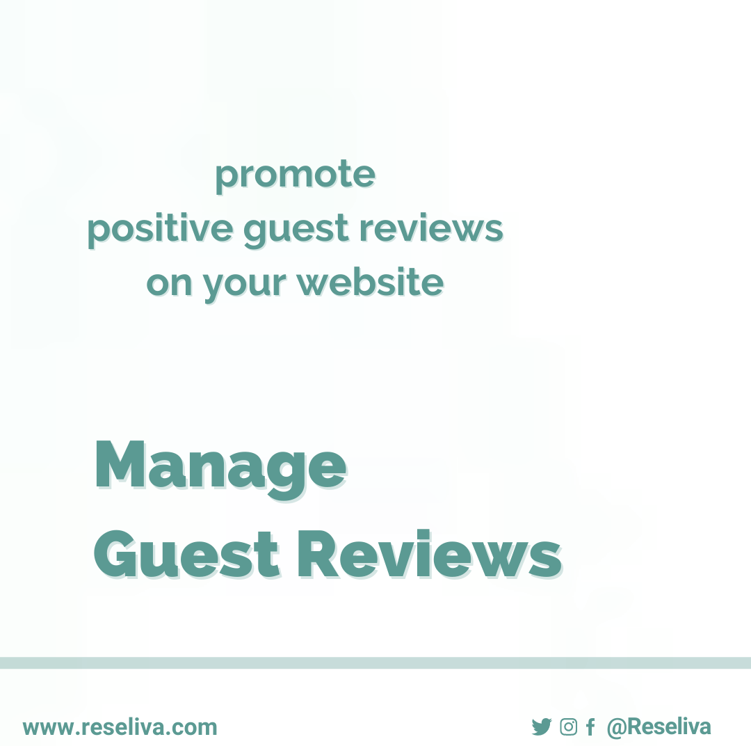 Promote positive guest reviews on your website