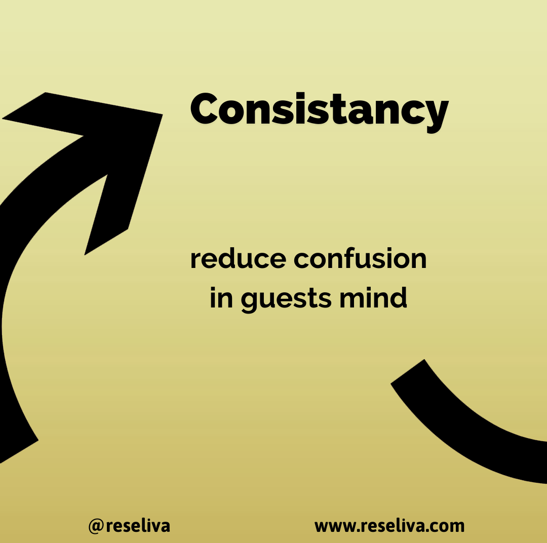 Reduce confusion in guest minds.