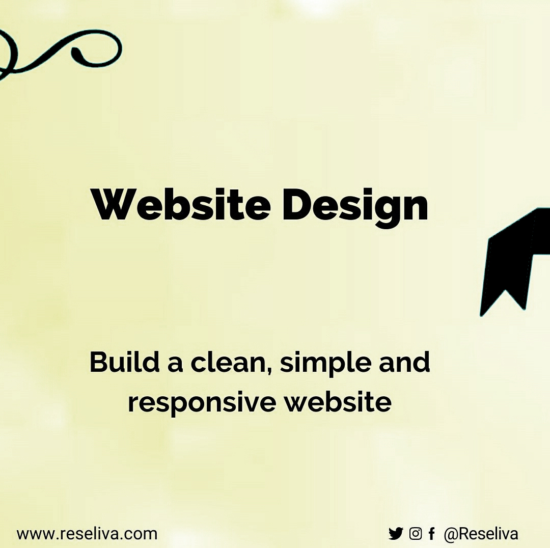 Build a clean, simple and responsive website