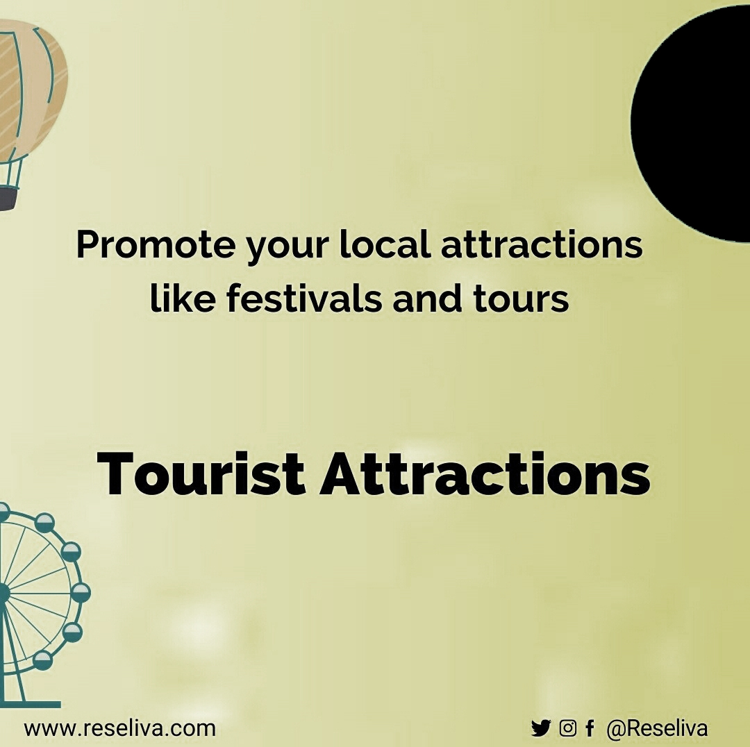 Promote your local attractions like festivals and tours